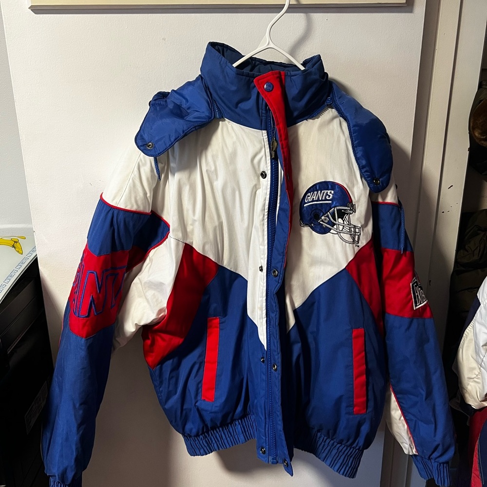 90s NY Giants Pro Player Puffer Jacket (HUGE PATCHES)